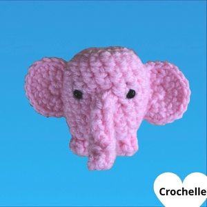Crochet Elephant Amigurumi -with/without keychain